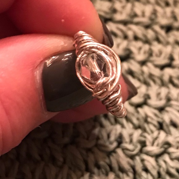 Jewelry - 925 sterling silver ring with clear stone